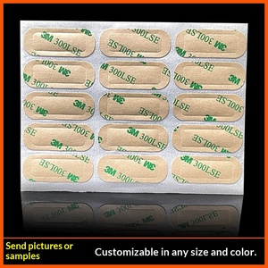 Adesivo Rimovibile Personalizzato Rotondo Quadrato in PET con Retro in Acrilico * Schiuma Spugna 300LSE <span class=keywords><strong>Biadesivo</strong></span> - Product Image 3