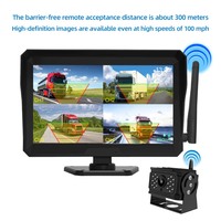 Nuevo Sistema de Cámara de Monitoreo BSD Inalámbrico a Prueba de Agua de 10.1 Pulgadas, Asistente de Reversa para Automóvil con 1, 2 o 4 Cámaras