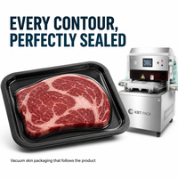 Machine d'emballage sous vide pour saumon, machine d'emballage sous film pour poisson, scelleuse VSP pour l'exportation de produits de la mer en usine