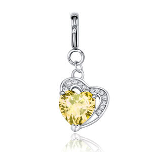 <span class=keywords><strong>Totwoo</strong></span> birthstone Heart Charms (เงิน/กุหลาบทอง)-November - Product Image 2