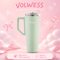 Bouteille isotherme en acier inoxydable de 40 oz à double paroi, avec paille rétractable cachée, anti-fuite, sans BPA, tasse de voyage