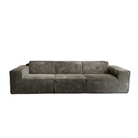 Ensemble de canapés modulaires en tissu moderne, dossier haut, 3 places, durable, pour bureau, hôtel, école, décoration intérieure