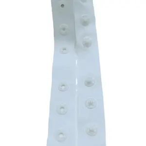 Hebilla de plástico de alta calidad, correa de hebilla blanca de poliéster, Correa tejida de tela para ropa de camisa de 18mm, venta directa de fábrica