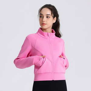 Yoke Fall Vente chaude Pull coupe-vent et chauffant pour femmes avec poches latérales Loose Leisure Yoga Hoodie - Product Image 3