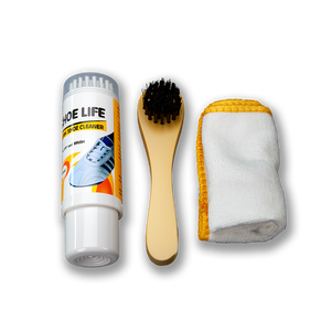 Limpiador de <span class=keywords><strong>Zapatos</strong></span> Portátil con Bomba de Espuma, Cepillo y Cepillo de <span class=keywords><strong>Madera</strong></span> con Paño de Microfibra en <span class=keywords><strong>Caja</strong></span> de Plástico - Product Image 3
