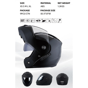 卸売 新型 モトクロス ハーフフェイス ABS フリップアップ ヘルメット <span class=keywords><strong>DOT</strong></span>/ECE 認証済み 1.2kg 超軽量 モジュラー オールシーズン 大量注文 - Product Image 5