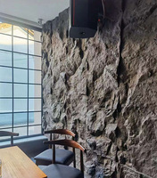 Panneau extérieur de placage de mur en pierre de granit artificiel de polyuréthane de conception moderne pour des hôtels et des villas pour l'usage d'intérieur