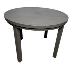 <span class=keywords><strong>Mesa</strong></span> de Centro Redonda de Aluminio <span class=keywords><strong>para</strong></span> Exteriores, Color Gris Oscuro, Resistente a la Intemperie, <span class=keywords><strong>con</strong></span> Orificio <span class=keywords><strong>para</strong></span> <span class=keywords><strong>Sombrilla</strong></span>, <span class=keywords><strong>para</strong></span> Balcón o <span class=keywords><strong>Terraza</strong></span> - Product Image 6