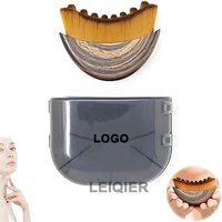 Masseur facial doux à brosse sèche moderne avec logo personnalisé, nouveau brosse ovale de contour lymphatique, lifting de la peau, éclat de la peau, drainage lymphatique, entièrement naturel