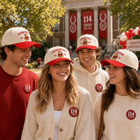 Casquette de baseball personnalisée Dymf pour événements universitaires, 5 panneaux, en coton, vente en gros, logo, haute qualité, unisexe, extérieur, cadeaux OEM