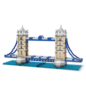 Blocs de construction d'architecture emblématique <span class=keywords><strong>du</strong></span> Royaume-Uni et <span class=keywords><strong>du</strong></span> <span class=keywords><strong>monde</strong></span> – Collection de modèles iconiques pour adultes – Big Ben & 	 Tower Bridge - Product Image 2