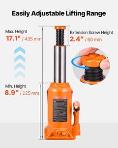 <span class=keywords><strong>Cric</strong></span> <span class=keywords><strong>hydraulique</strong></span> à bouteille 20 tonnes, robuste, soudé, <span class=keywords><strong>pour</strong></span> voiture, SUV, pick-up, réparation automobile, levage domestique et équipement agricole - Product Image 4