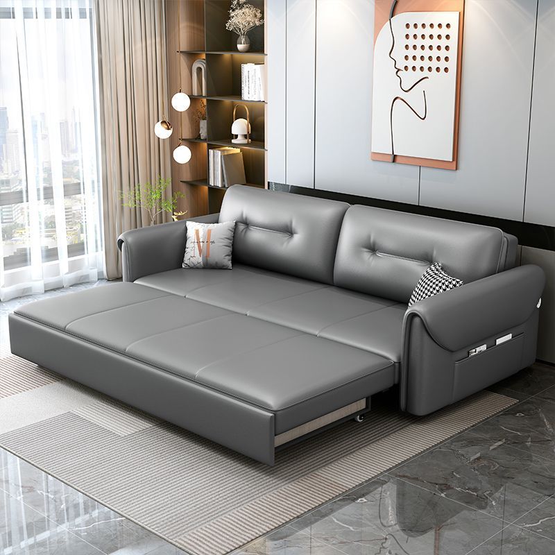 New Cream Chenille Sofa Bed with