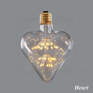 (Hình Trái Tim Bầu Trời Sao) Edison Retro LED Sao Bóng Đèn Tình Yêu Lãng Mạn Trang Trí Đám Cưới LỜI THÚ Nhận Bóng Đèn 2W Ánh Sáng Nghệ Thuật Bóng Đèn Lễ Hội - Product Image 2