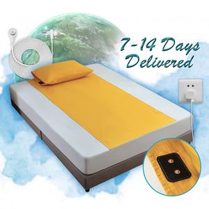 Drap plat durable anti-âge pour hôtel, hôpital, maison, brodé en fibres d'argent 400TC, pour tous les âges, soins de santé - Product Image 2