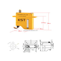 Moteur servo numérique KST X10 Mini Pro 8.0Kgf.cm 0.08sec à engrenages métalliques DC sans noyau pour pièces de voiture, véhicule de course, avion RC