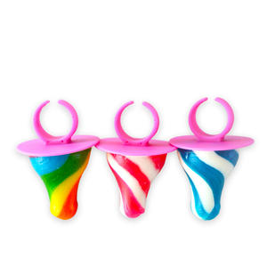 Bonbons durs en forme de sucette pour bébé, saveurs fruitées colorées, exportés de Chine - Product Image 1