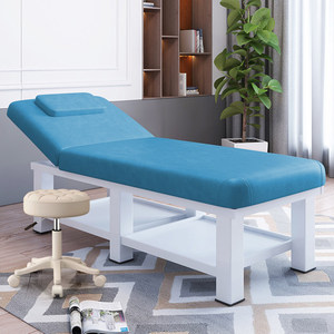 Table de massage réglable en cuir synthétique, lit de beauté avec cadre métallique, mobilier pour spa, salon et soins du visage - Product Image 5