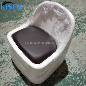 Kisen Wholesale Technician Small <b>Portable</b> Black White Manicure Nail Spa Foot <b>Stool</b> for Pedicure <b>Stool</b> Chair With Wheels - Product Image 1