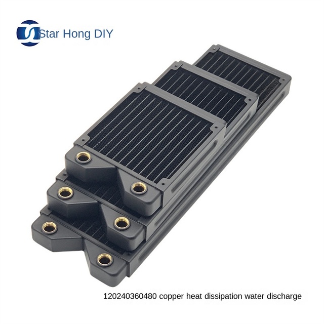 120mm 240mm 360mm 480mm Brass Water Liquid Radiator Cooler for Computer Case and Beauty Equipment