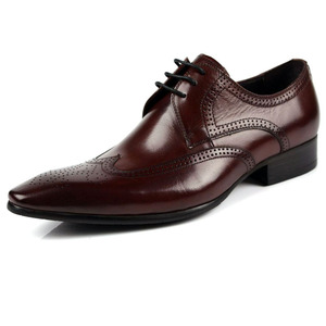 Zapatos Brogue de Cuero Vacuno Genuino con Suela Antideslizante y Comodidad Interior, Zapatos Formales para Hombre - Product Image 3