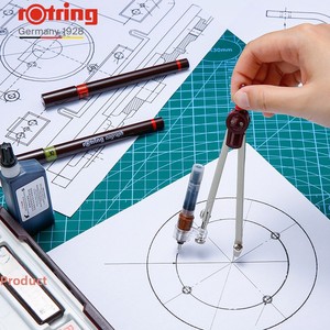 Juego de bolígrafos técnicos recargables Rotring para estudiantes de ingeniería, tamaños de punta de 01-08 mm, juego de bolígrafos técnicos Rotring - Product Image 2