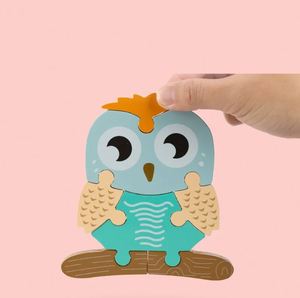 Cartoon Animal Wooden <b>Puzzles</b> for Kids Early Education Toys for Babies <b>Puzzle</b> Toys for Children - Product Image 2