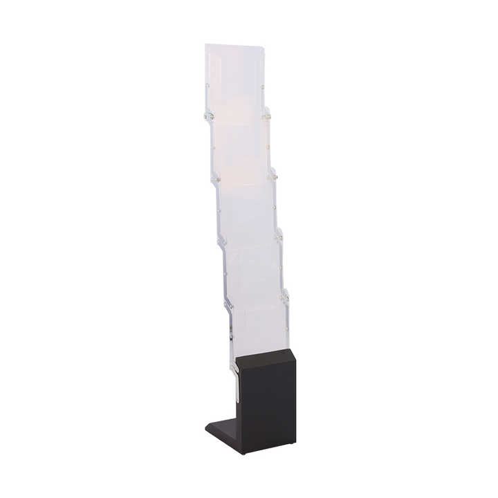 Multilayer Foldable Portable Acrylic Magazine Rack