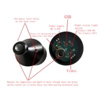 Kit Modul Kamera Bawah Air untuk Memancing Model 4089k-16 Fokus Dapat Diatur Pengukuran Suhu Kedalaman Sensor CMOS 4089k Ukuran 16MM
