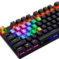 Custom Gaming Keycap Set 14 Keys Key Puller Durable Stainless Steel Metal Keycap Compatible with Mechanical Gaming 60% Keyboards