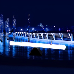 New Product Custom Professional Modern Outdoor Park Garden Illuminate Waterproof Plastic Led <b>Seesaw</b> for <b>Kids</b> Outdoor Furniture - Product Image 1