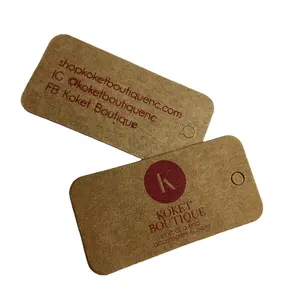 Luxury Recycled Garment Labels Embossed Custom Printing Hang Tags Special Cardboard Clothes Hangtags For Clothing Own Logo