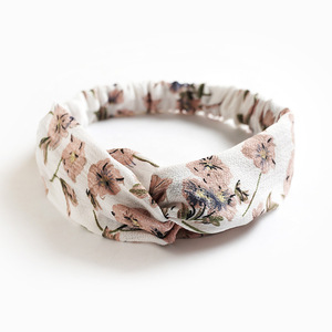 Diadema frontal con estampado de puntos, <span class=keywords><strong>rayas</strong></span>, cuadros y flores, estilo bohemio, cruzada y retorcida, duradera, casual, para decoración del cabello - Product Image 4