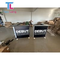 Table Pliante Affichage Modulaire En Aluminium Externe Salon Tables De Promotion D'exposition Salon Comptoir Portable