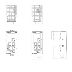 Original SCALANCE XB008 Unmanaged Industrial <b>Ethernet</b> <b>Switch</b> 6GK5008-0BA10-1AB2 6GK50080BA101AB2 8 Electrical Interfaces - Product Image 2