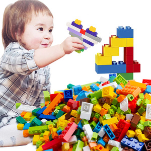 1000 buah blok bangunan pendidikan anak-anak Juguetes DIY permainan konstruksi 1000 bagian kota mainan bata Set kompatibel dengan merek besar - Product Image 2