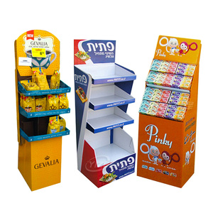 Rak <span class=keywords><strong>Display</strong></span> ritel Supermarket kustom rak tampilan lantai kardus Pop up makanan ringan CIP kentang dudukan pajangan karton Popcorn - Product Image 3