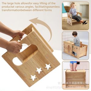 Cross-border Montessori weaning table and <b>chair</b> set, children's <b>reading</b> and play table and <b>chair</b> set, kindergarten early - Product Image 5