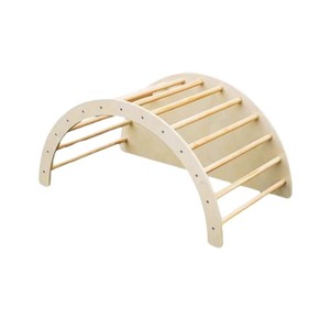 Chaise à bascule en bois pour enfants, chaise inclinable en bois massif avec coussin en mousse, design minimaliste, balancelle pour bébé - Product Image 5