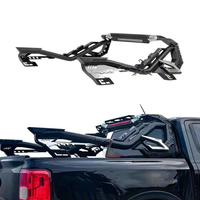 Barre de protection universelle pour pick-up avec support de lumière LED, barre de chargement sportive en acier, capacité de charge de 300 kg, revêtement électrostatique en poudre, Hilux