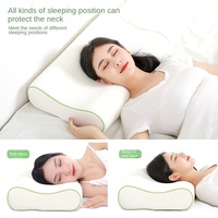 Oreiller cervical en mousse à mémoire de forme pour adultes, personnalisé, 200 fils, motif ondulé moderne à récupération lente pour le sommeil et le soutien du cou