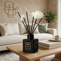 Diffuseur de roseaux à la menthe eucalyptus, rafraîchissant et apaisant, avec bâtonnets en rotin, pour la salle de sport, la maison et le bureau