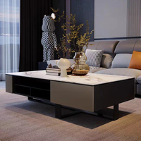 Combinaison de meuble TV de table basse au design de luxe simple haut de gamme