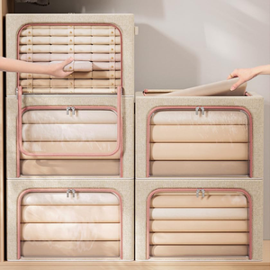 Large Conpacity High Quality Foldable Wardrobe Organizer for <b>Clothes</b> & Toys <b>Storage</b> Box <b>Storage</b> Fabric Bin - Product Image 2