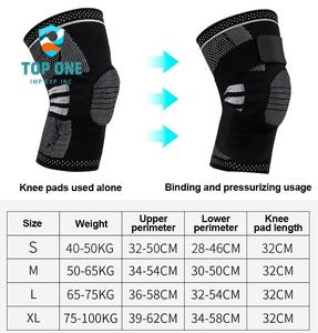 Top One 3D Knit Sports Genouillère Support Réglable Double Sangles De Compression pour La Protection Pour La Saison De Printemps - Product Image 5
