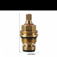 Pièces de rechange pour robinet BOSS Brass à ouverture lente, pour eau chaude/froide, haute pression, avec volant antidérapant en époxy