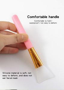 Custom Logo Silicone Mask Brush Applicator, <b>Flexible</b> Hairless Facial Mud Mask Spatula, Wholesale DIY Makeup Tools for Facials - Product Image 3