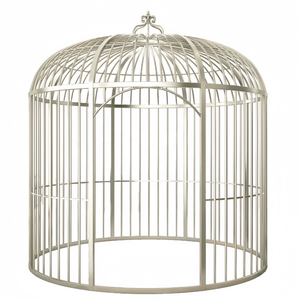 Ekstra büyük su geçirmez çok fonksiyonlu kuş kafesi eğlence şekli oteller restoran yemek için dökme demir çit Gazebo bölücü - Product Image 6