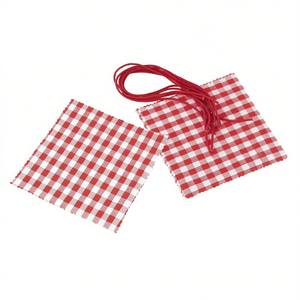Napperons décoratifs rouges à carreaux, lot de 8, serviettes de table pour pique-nique et décoration de fête - Product Image 2