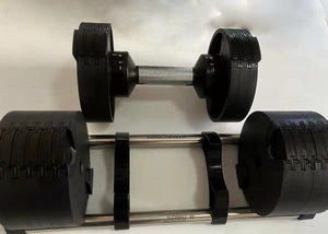 PINJIAN Haltères à réglage rapide avec poids réglables, ensemble d'haltères dédié, équipement de fitness - Product Image 2